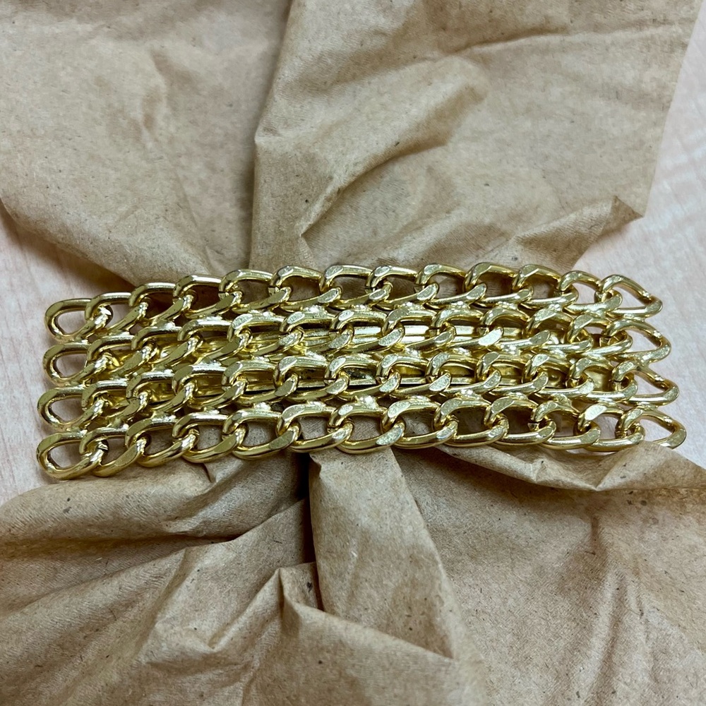 Large Gold Chain Barrette - Great Quality!